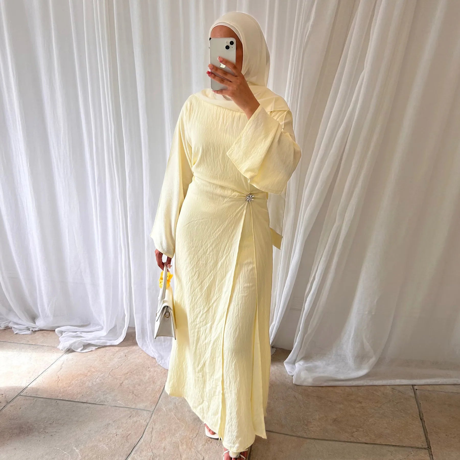 Arabic Women Modest Muslim Dress Eid Dubai Plain Abaya Islamic Party Outfit 2025 Middle Eastern Holiday Clothing New Turkey Robe