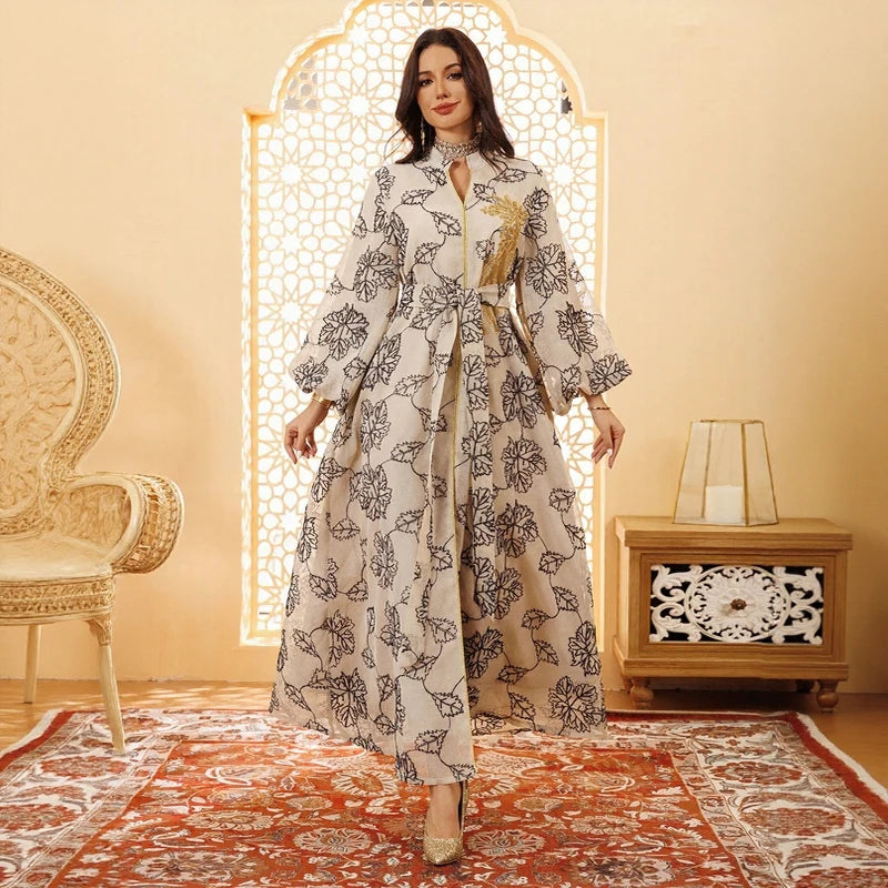 Muslim Women Hijab Dress Set Ramadan Jilbab Prayer Garment Abaya Long Khimar Arab Gown Abayas Sets Islamic Clothes Robe