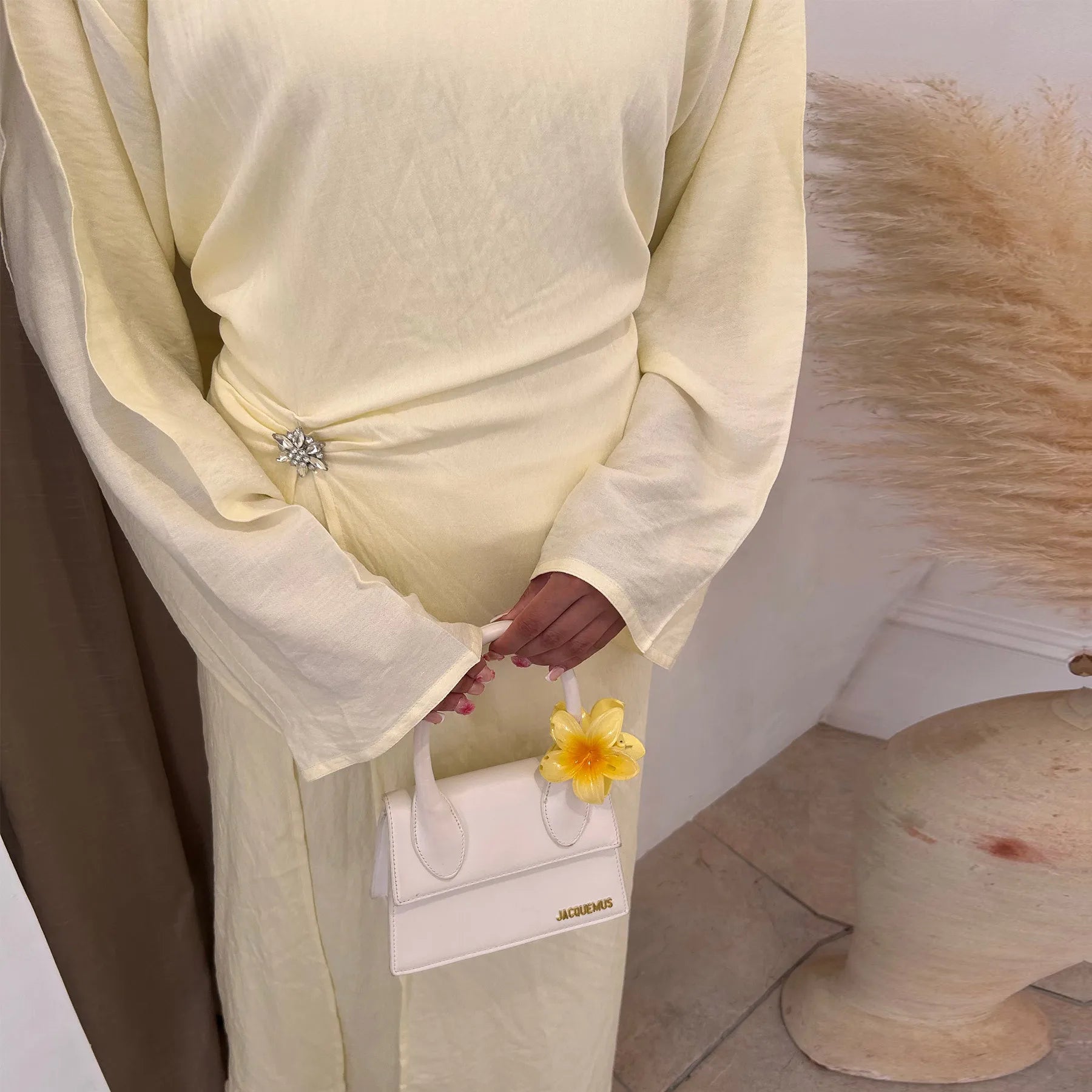 Arabic Women Modest Muslim Dress Eid Dubai Plain Abaya Islamic Party Outfit 2025 Middle Eastern Holiday Clothing New Turkey Robe