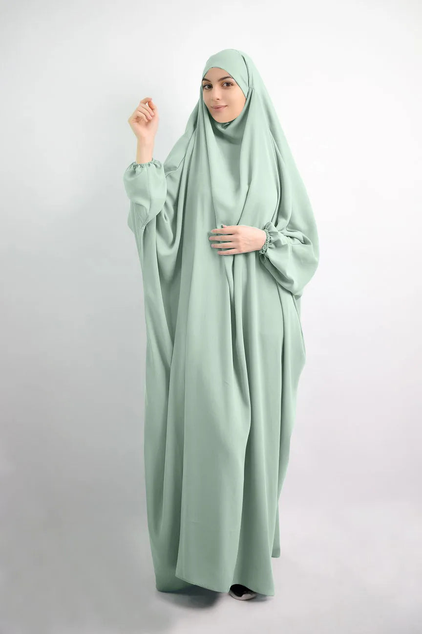 Wholesale Breathable Hijab Liturgical Wear Lslamic Turkish Robe Women Dubai Muslim Standard Apparel Middle East Abaya