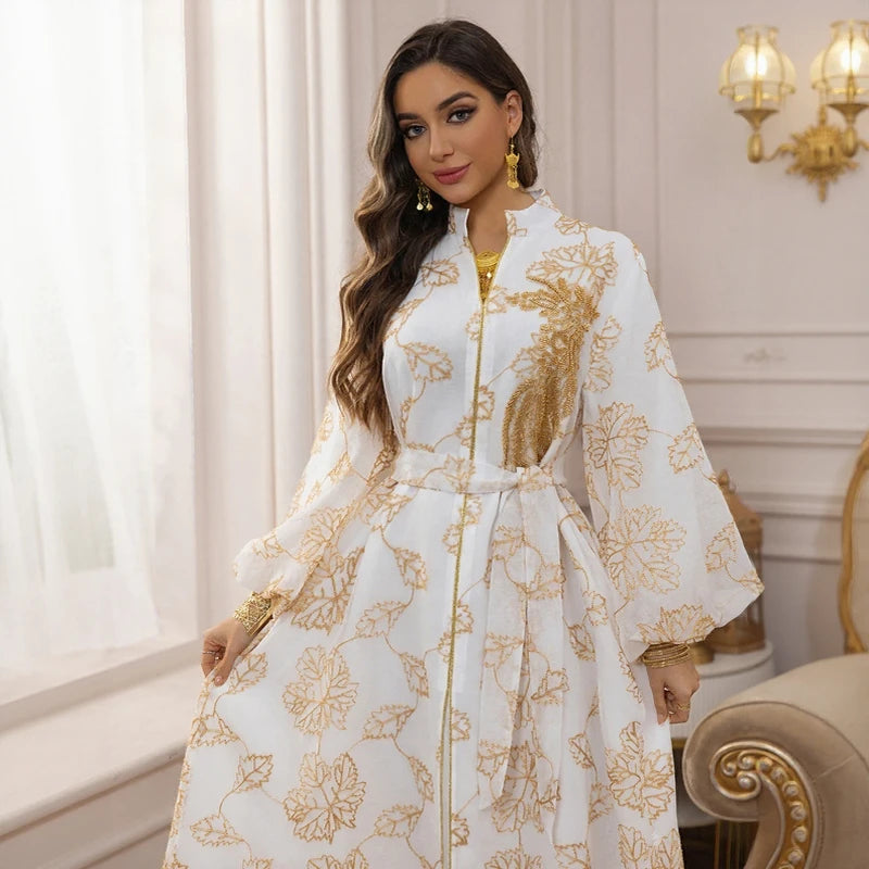 Muslim Women Hijab Dress Set Ramadan Jilbab Prayer Garment Abaya Long Khimar Arab Gown Abayas Sets Islamic Clothes Robe