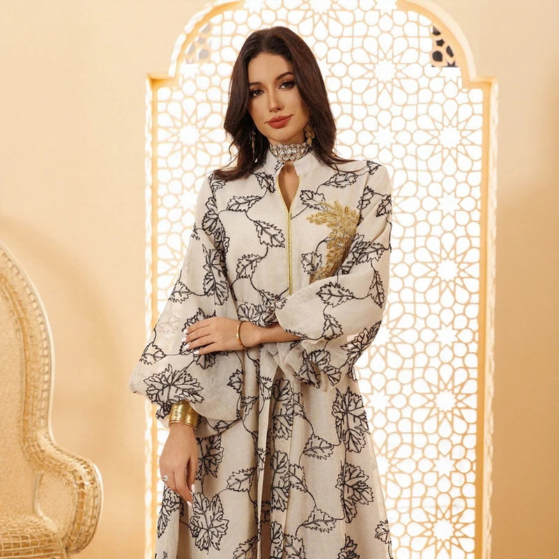 Muslim Women Hijab Dress Set Ramadan Jilbab Prayer Garment Abaya Long Khimar Arab Gown Abayas Sets Islamic Clothes Robe