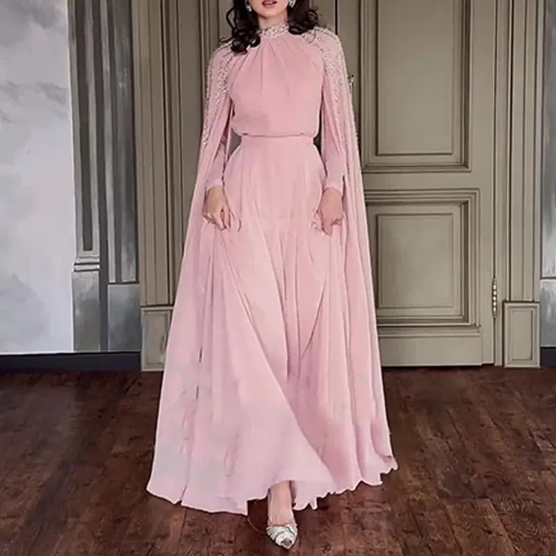 Abaya, Middle Eastern Hot Drilling Robe Evening Gown, Muslim Women's Long Robes,  Saudi Arabia Caftan Islam Clothes for Muslim