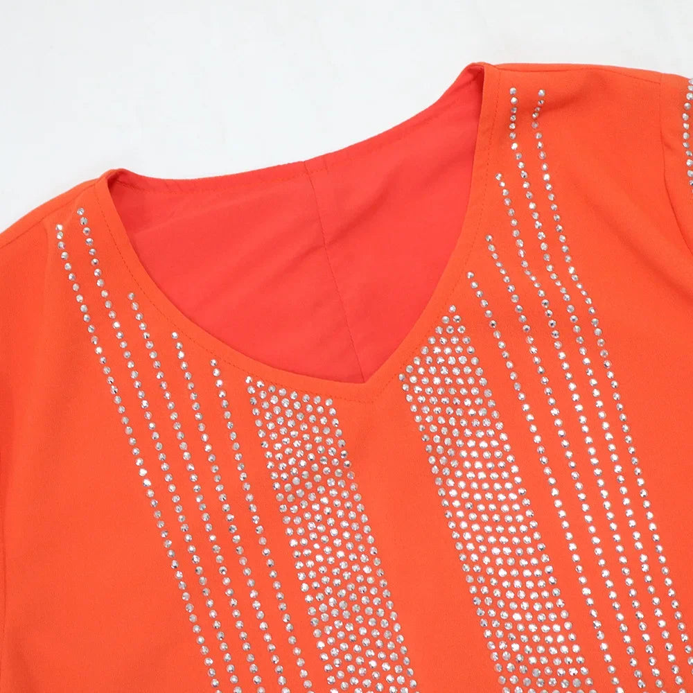 Saudi Arabic Party Dress for Women Abaya Muslim Diamond Hijab Dresses Set 2 Piece Vestidos Mujer Morocco Kaftan Abayas Robe