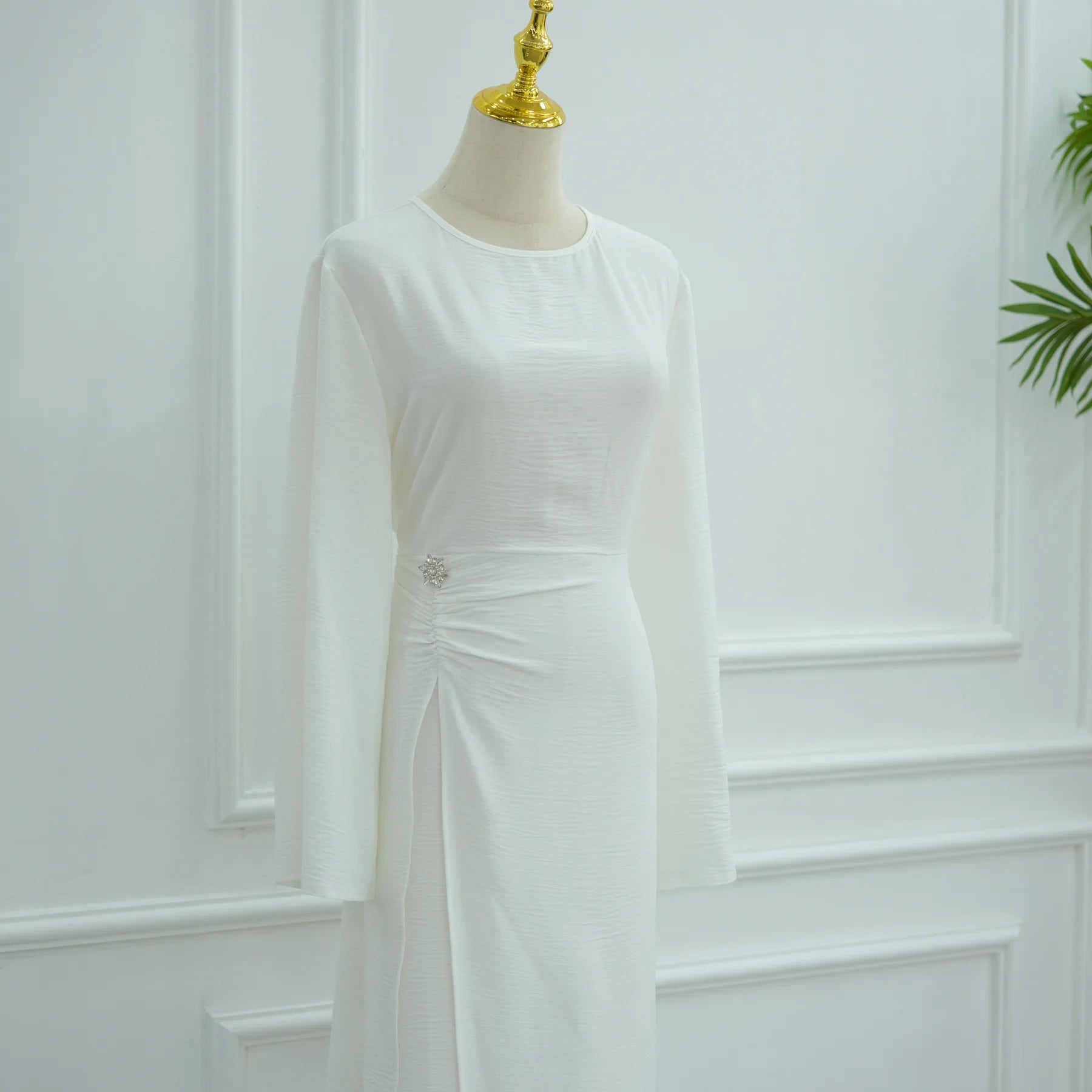 Arabic Women Modest Muslim Dress Eid Dubai Plain Abaya Islamic Party Outfit 2025 Middle Eastern Holiday Clothing New Turkey Robe