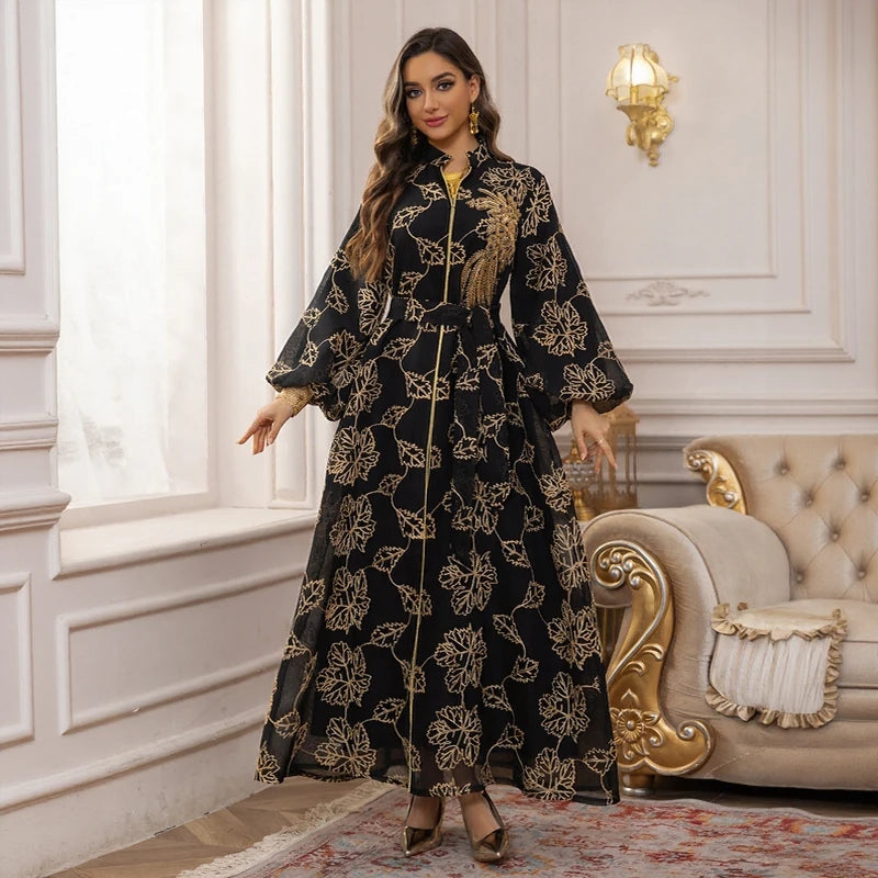 Muslim Women Hijab Dress Set Ramadan Jilbab Prayer Garment Abaya Long Khimar Arab Gown Abayas Sets Islamic Clothes Robe