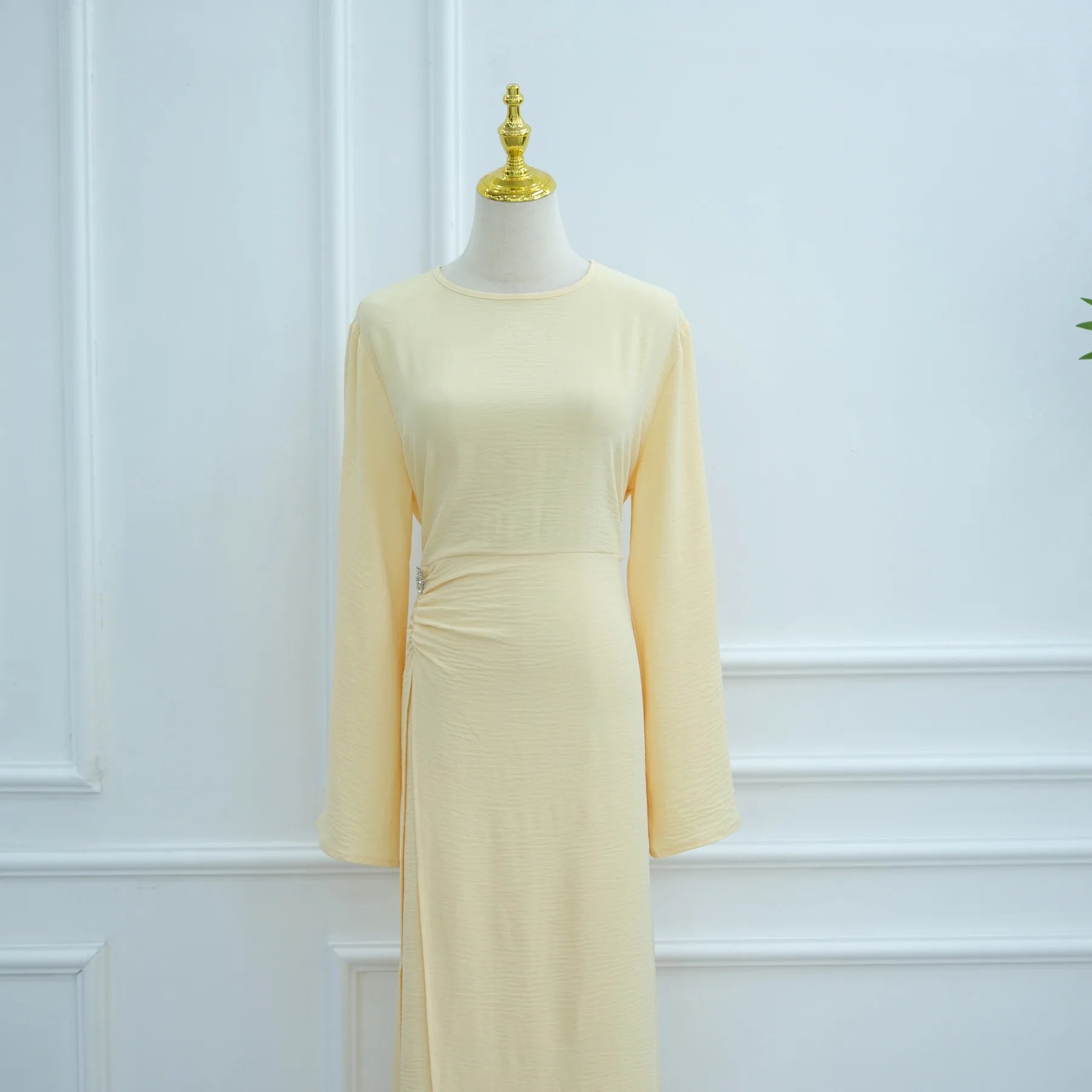 Arabic Women Modest Muslim Dress Eid Dubai Plain Abaya Islamic Party Outfit 2025 Middle Eastern Holiday Clothing New Turkey Robe